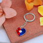 KDM Flag Heart Keychain