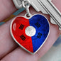 KDM Flag Heart Keychain