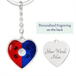 KDM Flag Heart Keychain