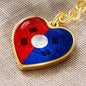 KDM Flag Heart Keychain