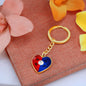 KDM Flag Heart Keychain