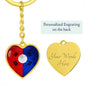 KDM Flag Heart Keychain