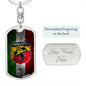 Abarth Italian Flag Keychain