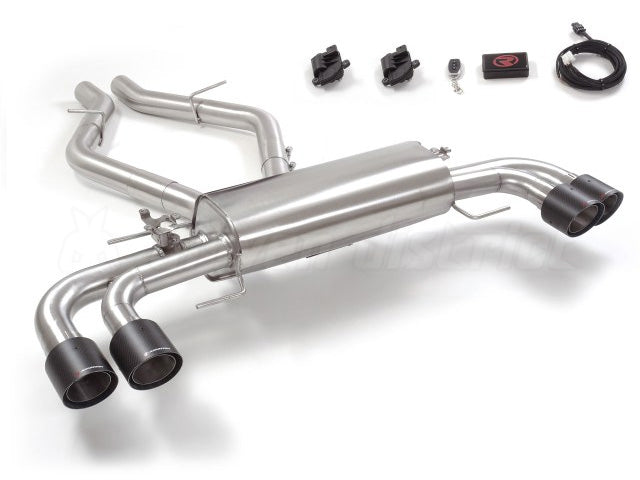 Alfa Romeo Giulia Quadrifoglio - Valved Exhaust, Connecting Pipes, MidSilencer Spare + Carbon Tips (CES3)