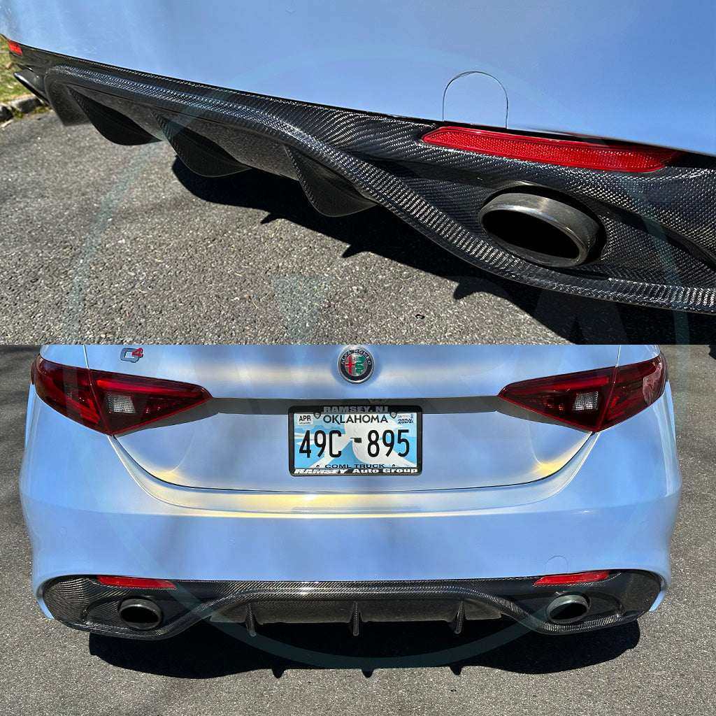 Alfa Romeo Giulia Ti Sport Carbon Fiber Rear Diffuser | AVRA – Driven ...