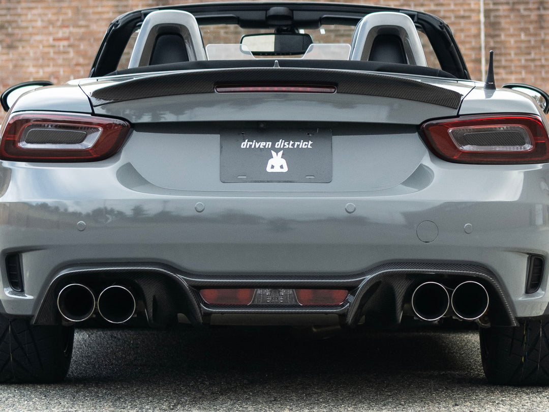 Three Hundred Abarth 124 Spider Carbon Fiber Rear Diffuser