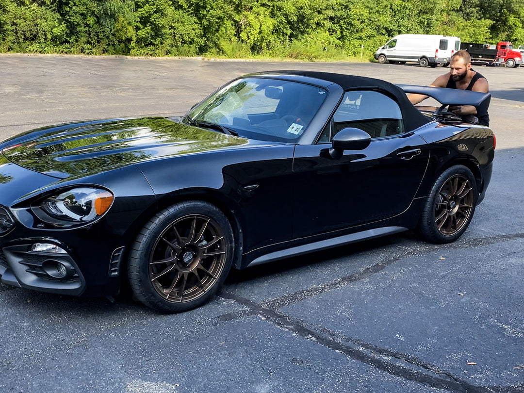 Spoiler Carbonio Sportivo Spoiler Posteriore Per Fiat 124 Spider 2016-2021 - Carbon Look Accessorio Aerodinamico