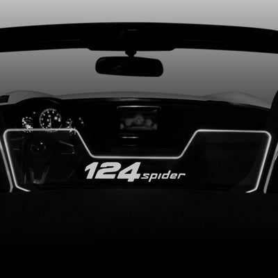 2017+ Fiat 124 Spider Wind Restrictor Deflector - Etched