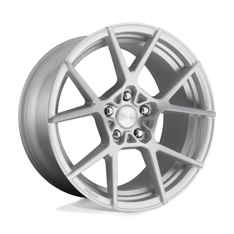 Rotiform R138 KPS Wheel 18x8.5 5x112 45 Offset - Gloss Silver Brushed ...