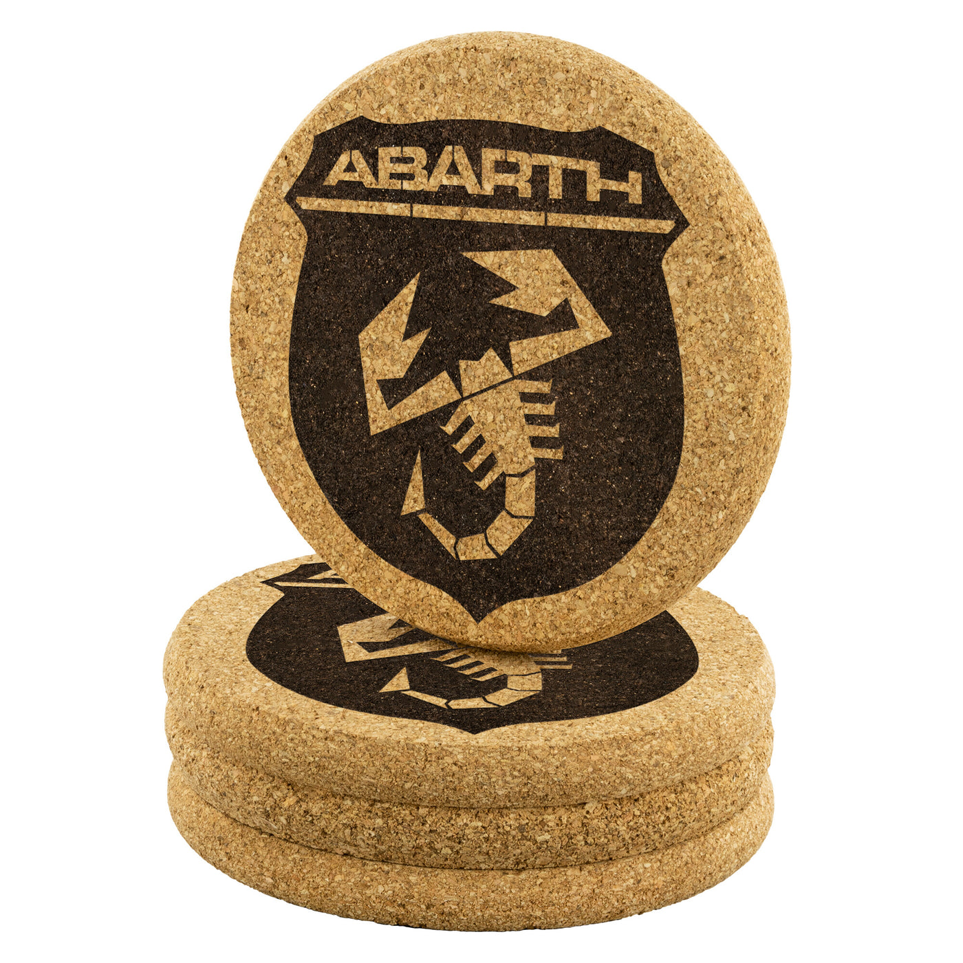 Abarth Cork Coasters (set of 4)