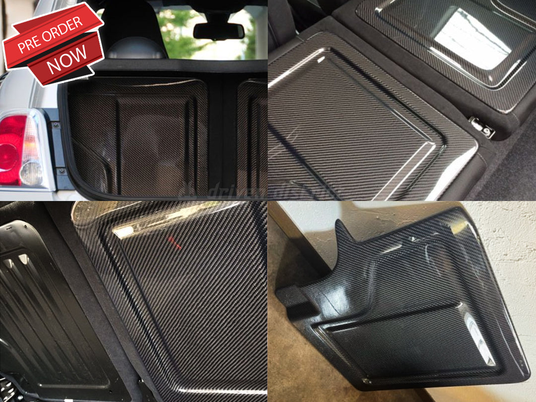 Three Hundred Abarth 500 Carbon Fiber Back Seat Covers – Driven