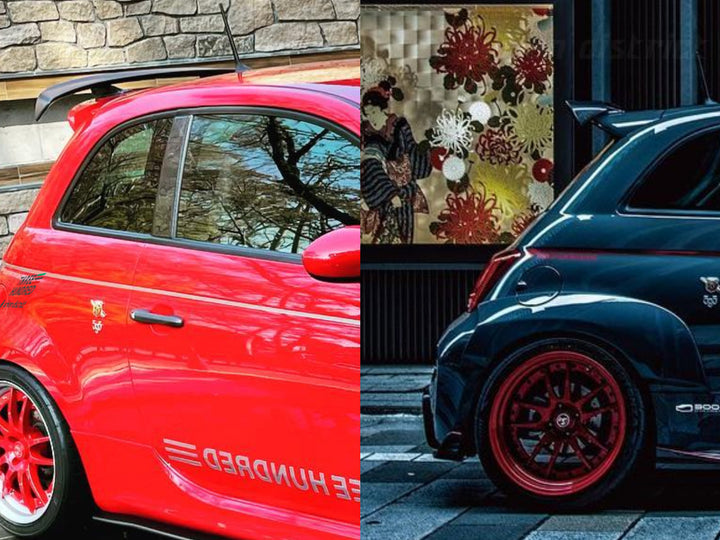 Rear Trunk Racing Spoiler Wing Fits for FIAT 500 Abarth 595 2010-2020 Real Carbon Fiber Car Rear Boot Lid Highkick Spoiler Lip - 34