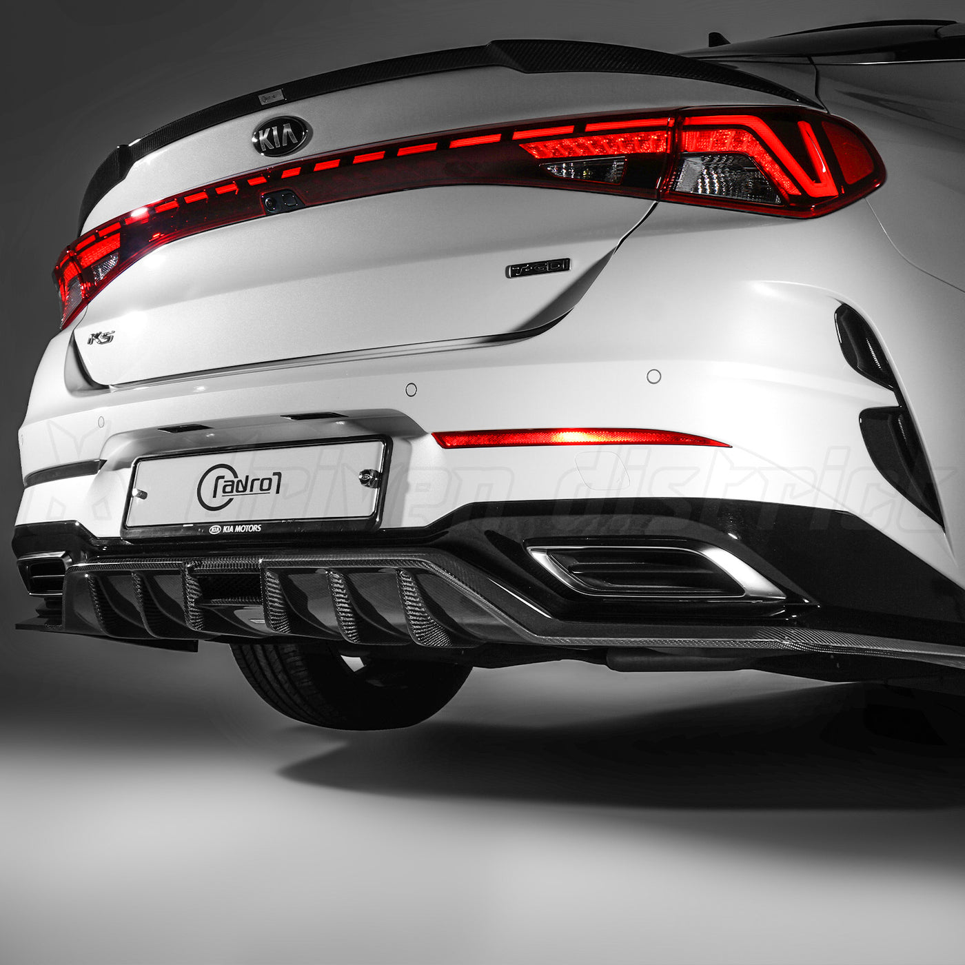 Kia Rio Rear Diffuser Kia K5 Carbon Fiber Rear Diffuser - ADRO – Driven District