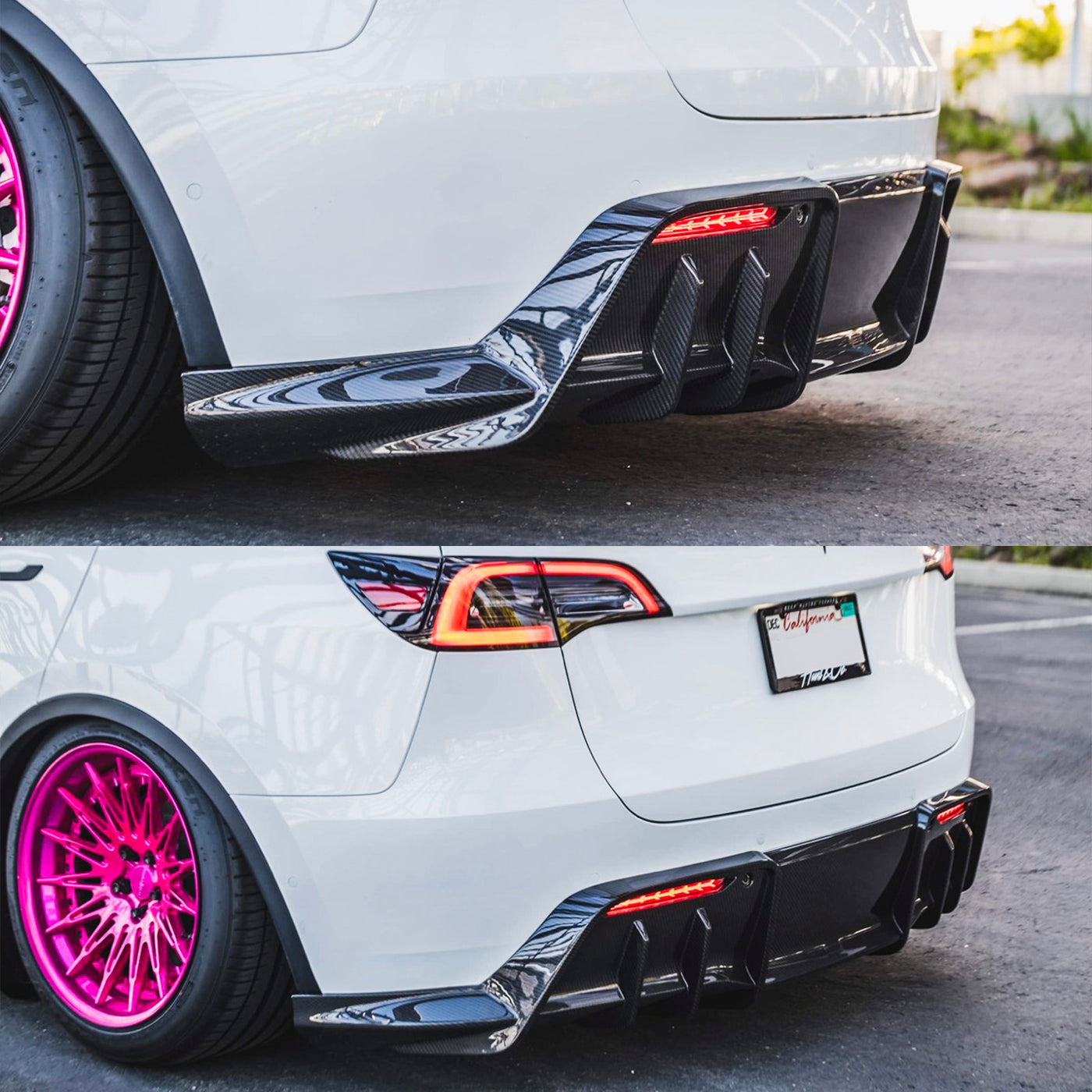 Tesla Model Y Prepreg Carbon Fiber Rear Diffuser - ADRO – Driven District