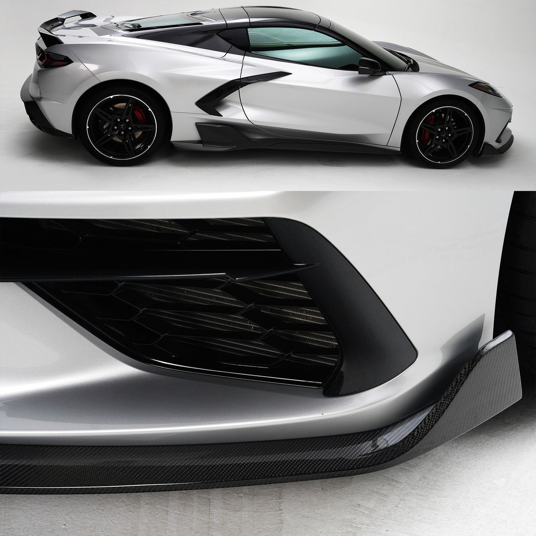 Corvette C8 Prepreg Carbon Fiber Front Lip - ADRO – Driven District