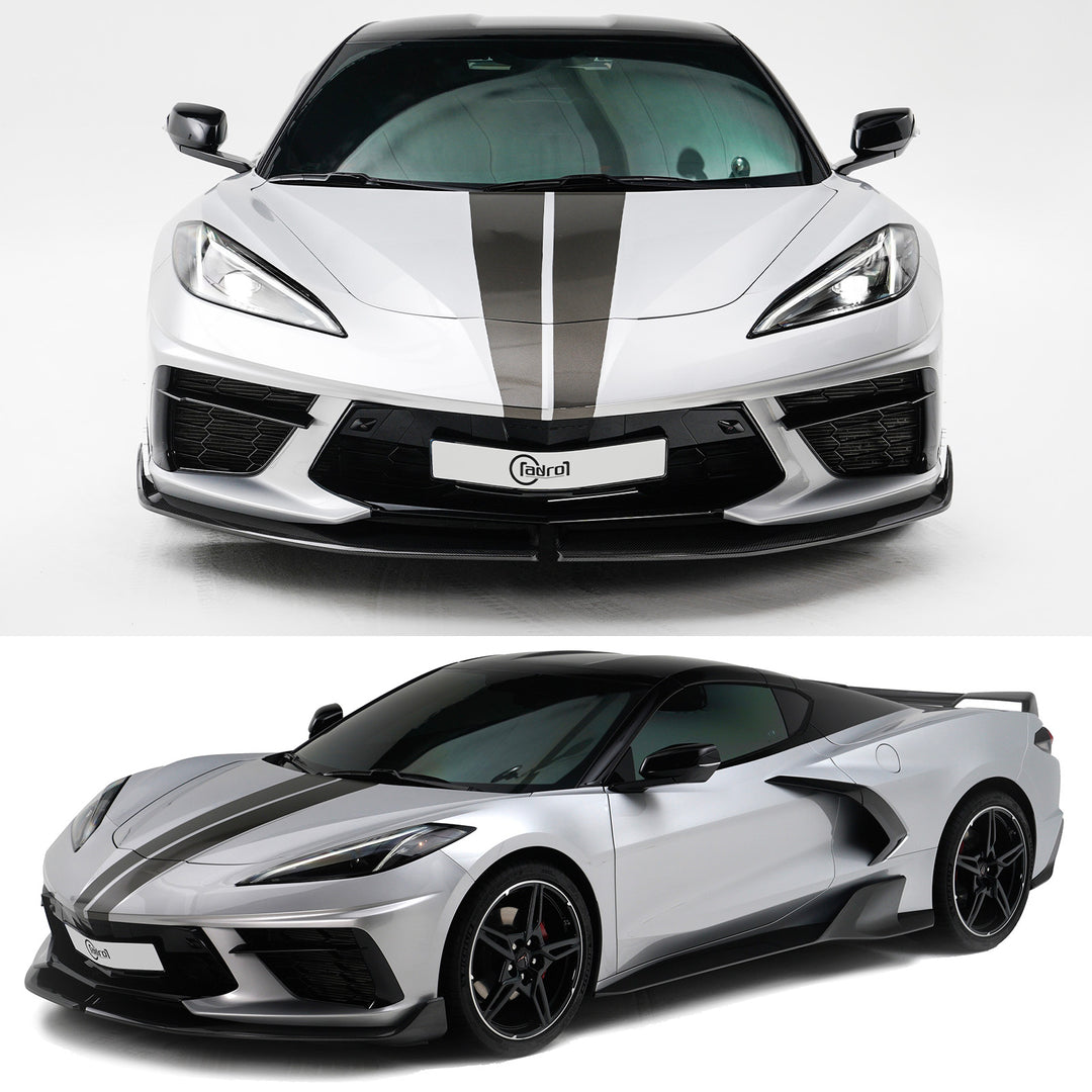 Corvette C8 Prepreg Carbon Fiber Front Lip - ADRO – Driven District