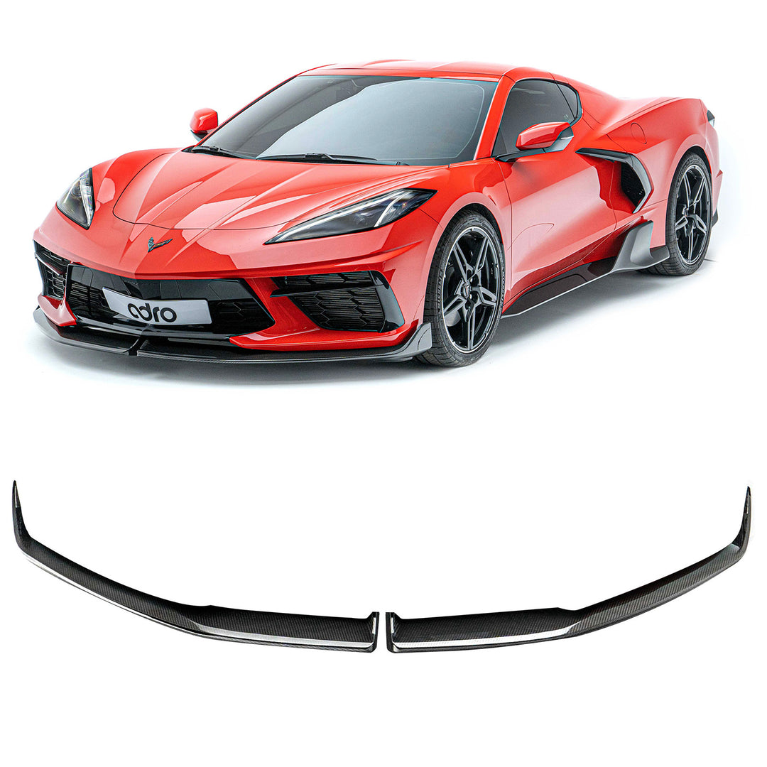 Corvette C8 Prepreg Carbon Fiber Front Lip - ADRO – Driven District