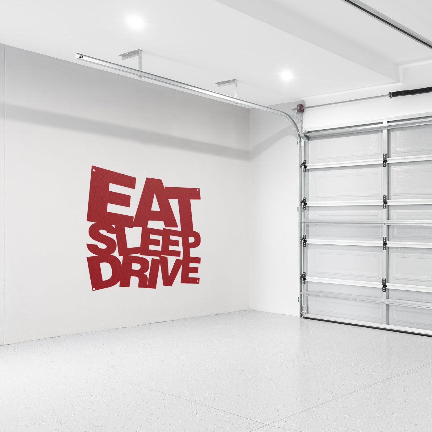 EAT SLEEP DRIVE Metal Wall Art