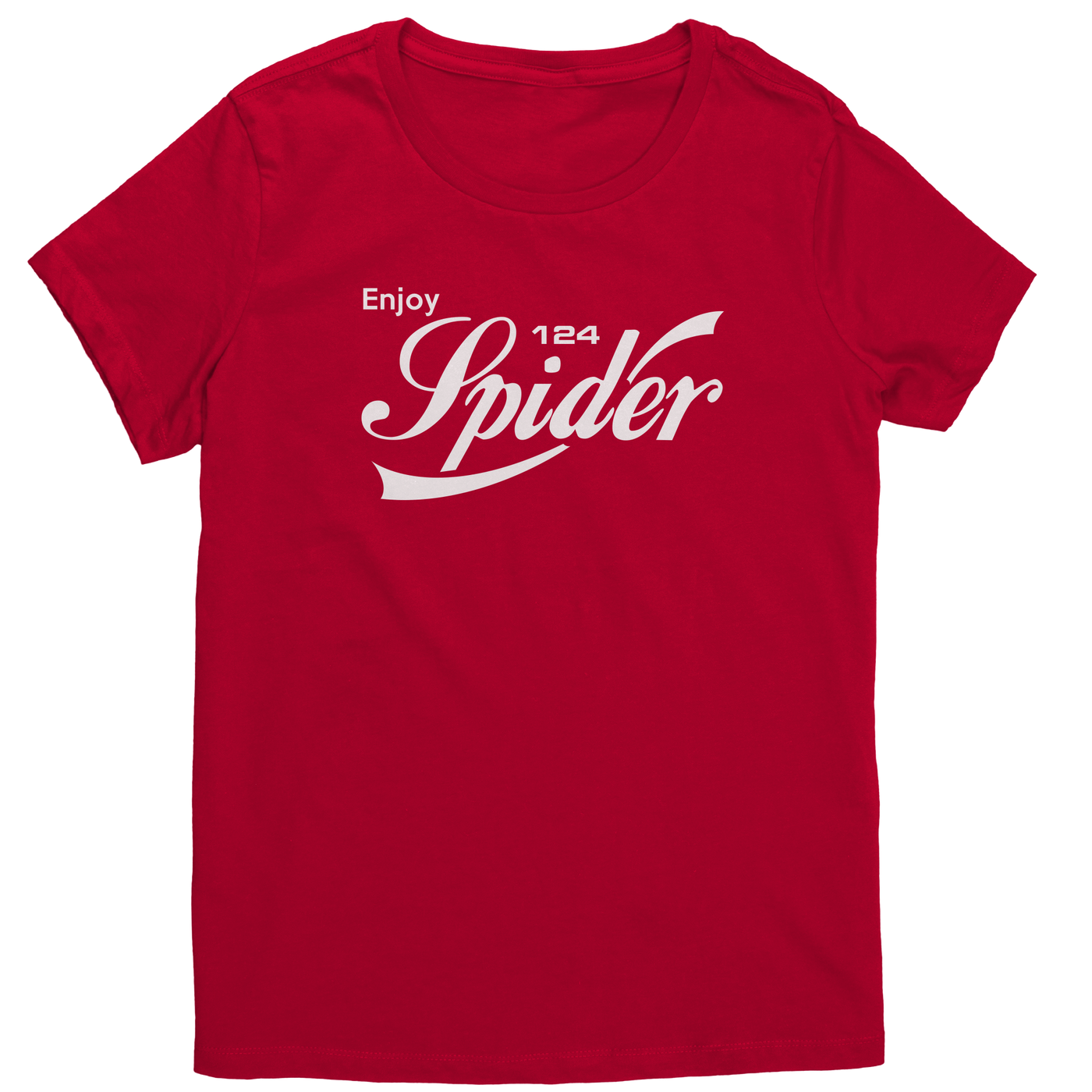 enjoy-124-spider-womens-shirt-red