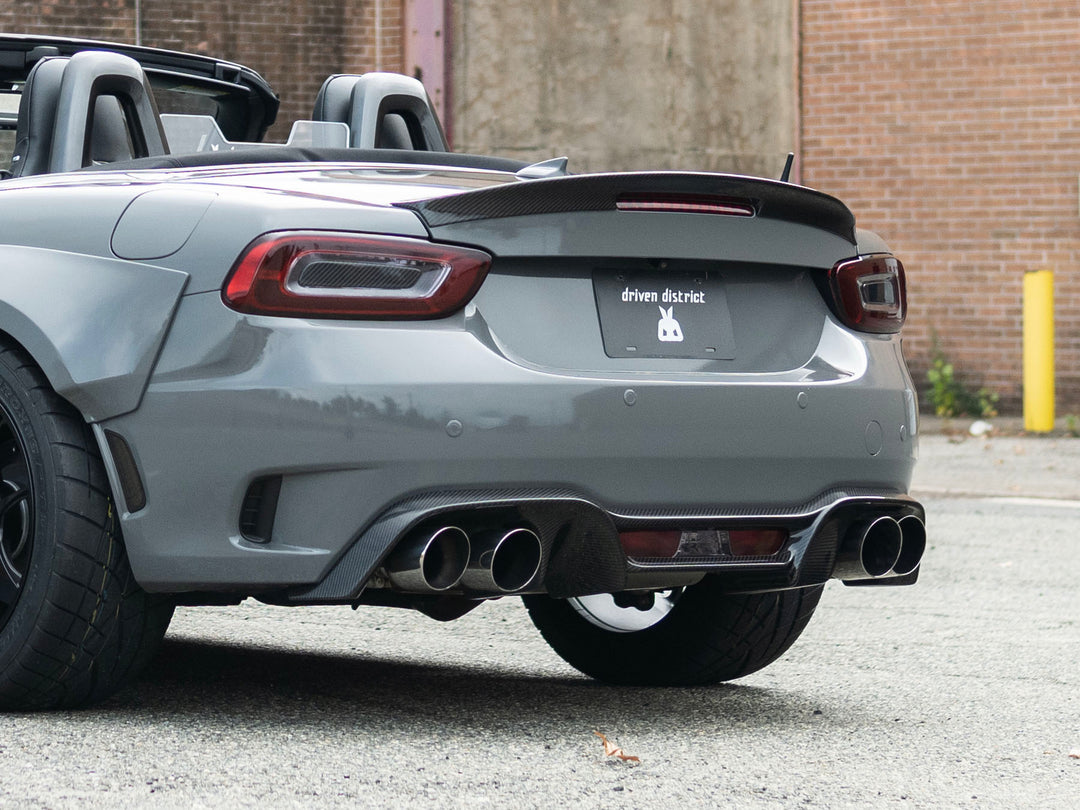 Three Hundred Abarth 124 Spider Carbon Fiber Rear Diffuser