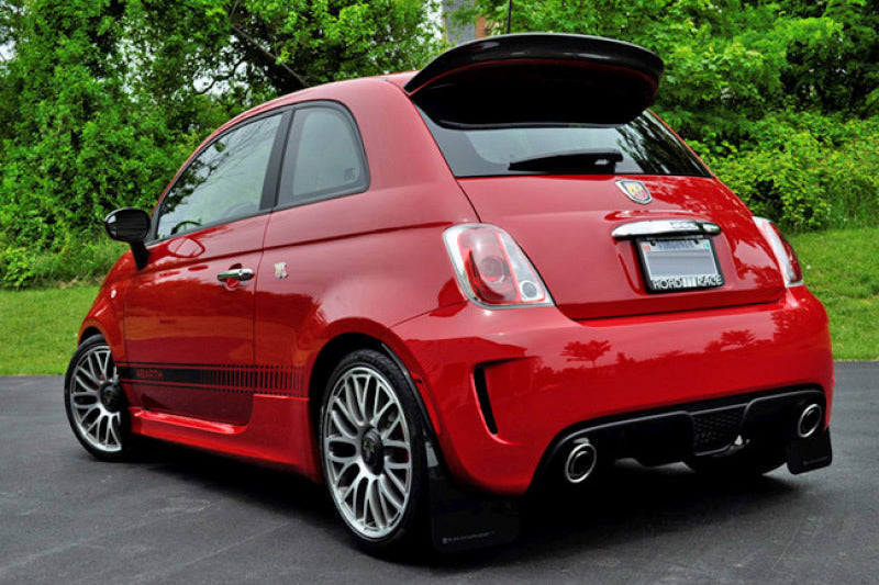 RallyflapZ Mud Flaps For Abarth 500/595/695 – MSA 4mm PVC, Black, Front & Rear Kit (UK Made)