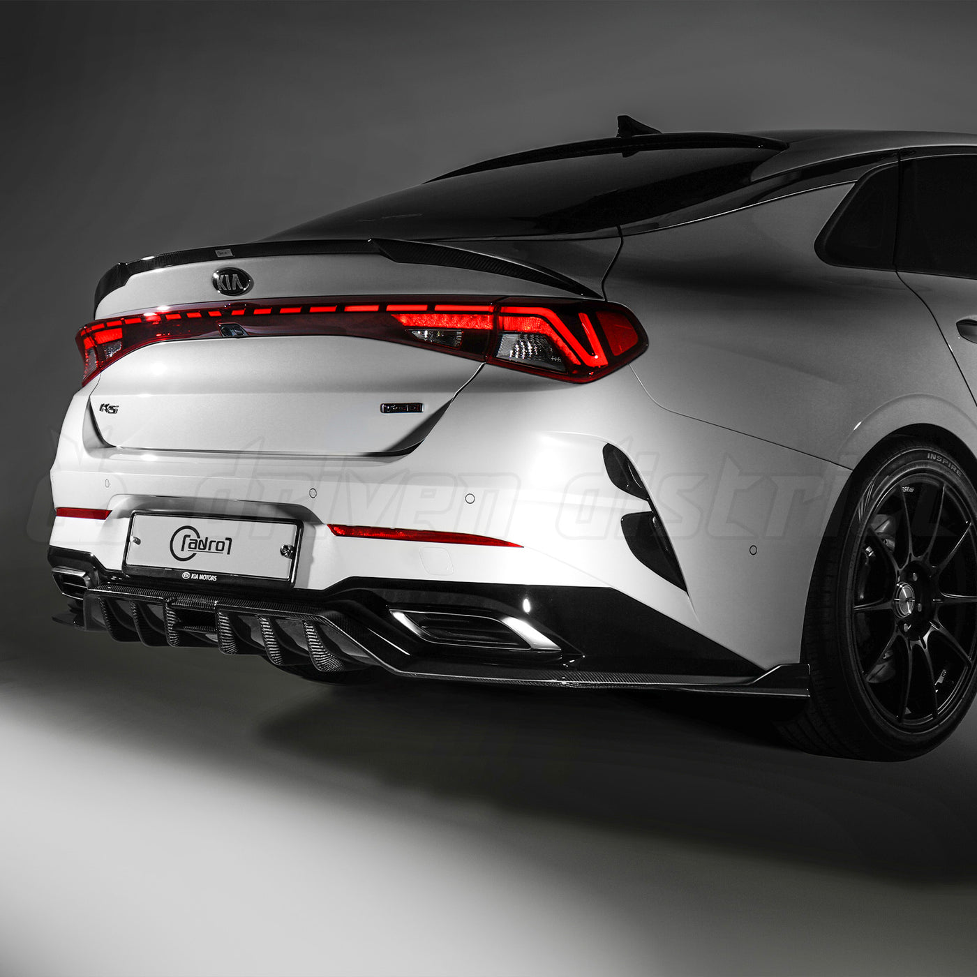 Kia Rio Rear Diffuser Kia K5 Carbon Fiber Rear Diffuser - ADRO – Driven District