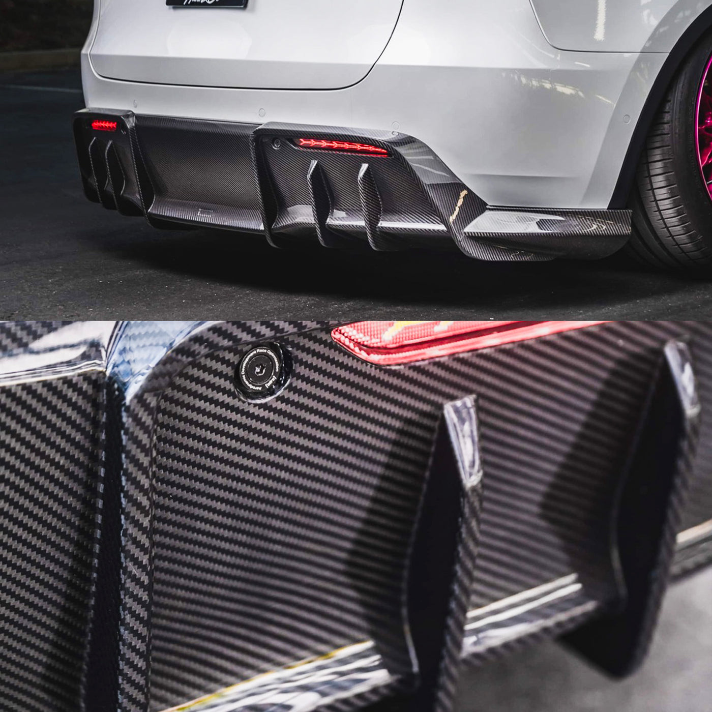 Tesla Model Y Prepreg Carbon Fiber Rear Diffuser - ADRO – Driven District