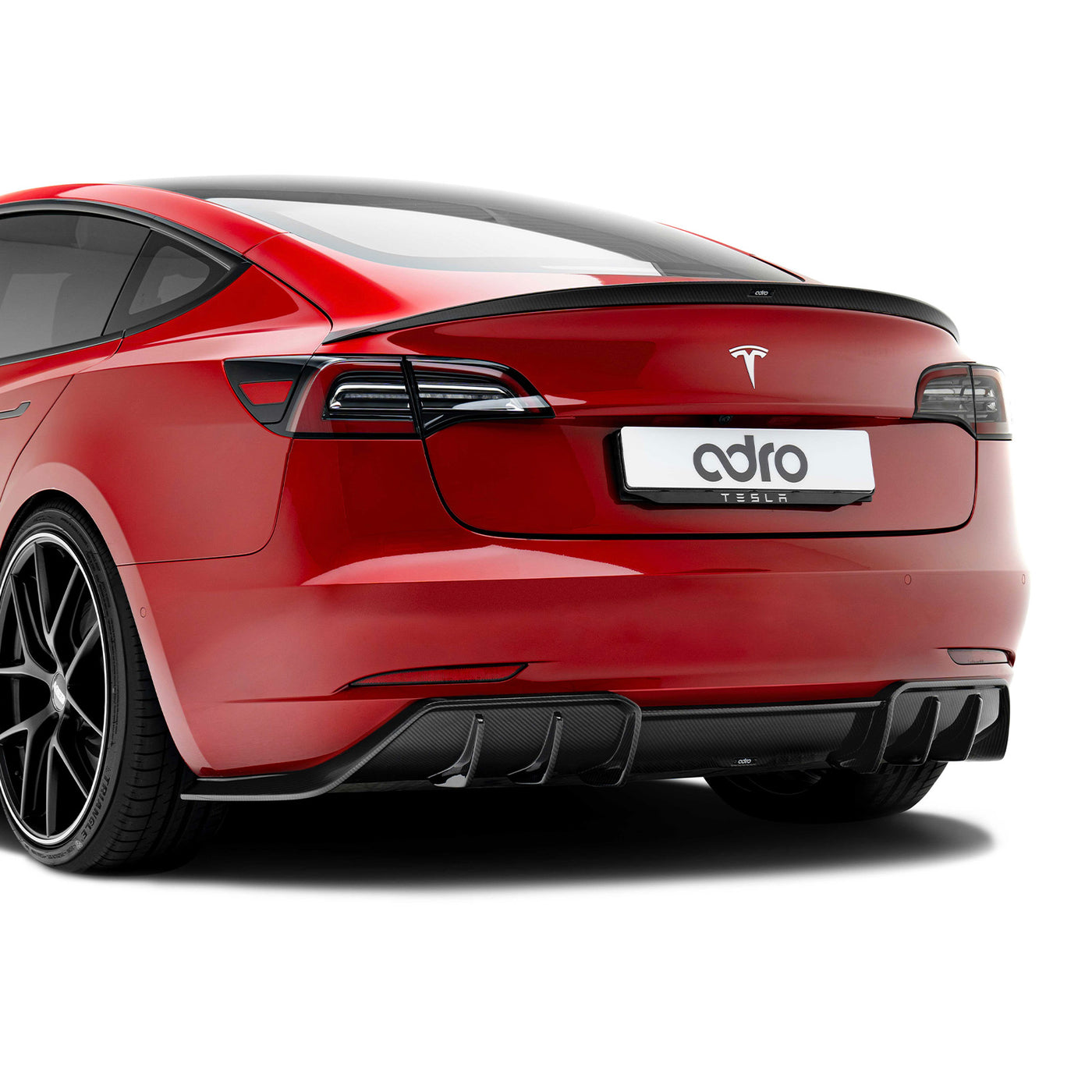 Tesla Model 3 Prepreg Carbon Fiber Duckbill Spoiler - ADRO