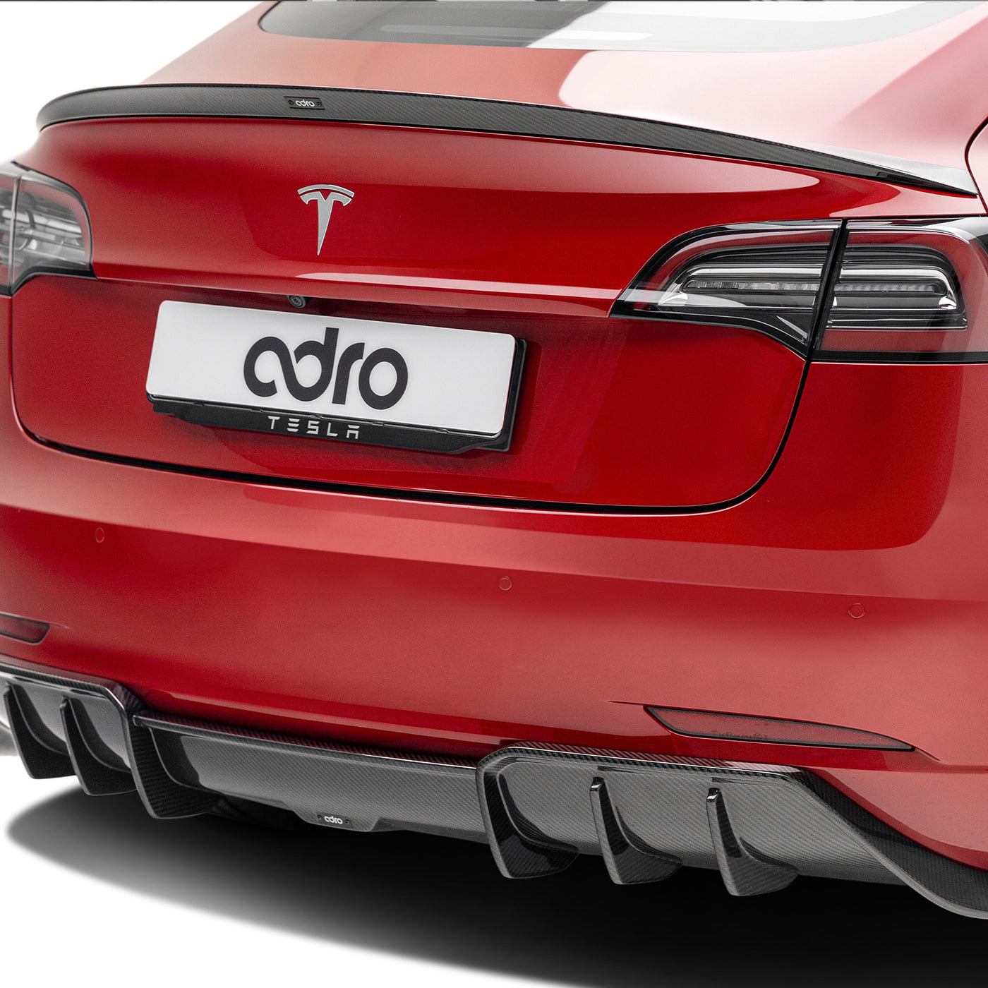 Tesla Model 3 Prepreg Carbon Fiber Duckbill Spoiler - ADRO