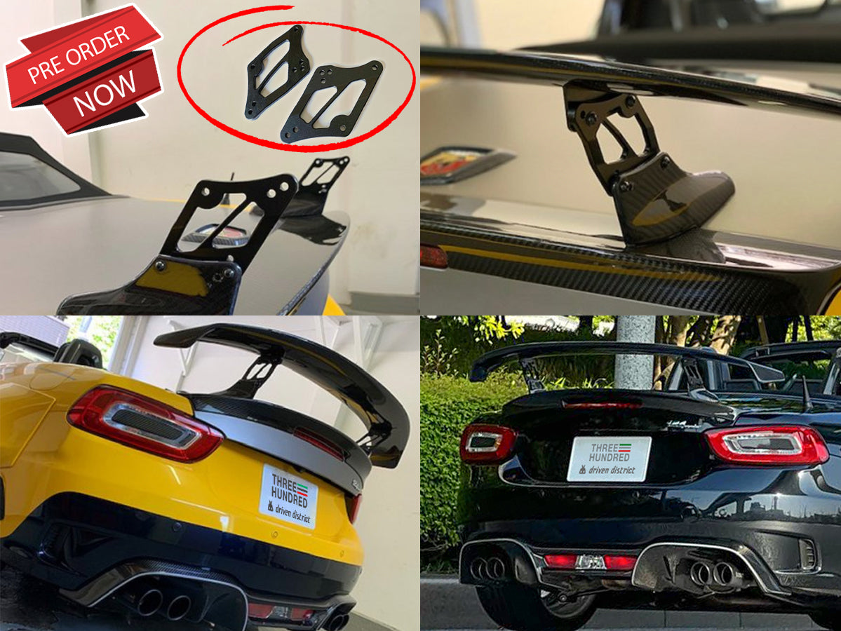 Three Hundred Fiat / Abarth 124 Spider Carbon Fiber Rear Wing Spoiler ...