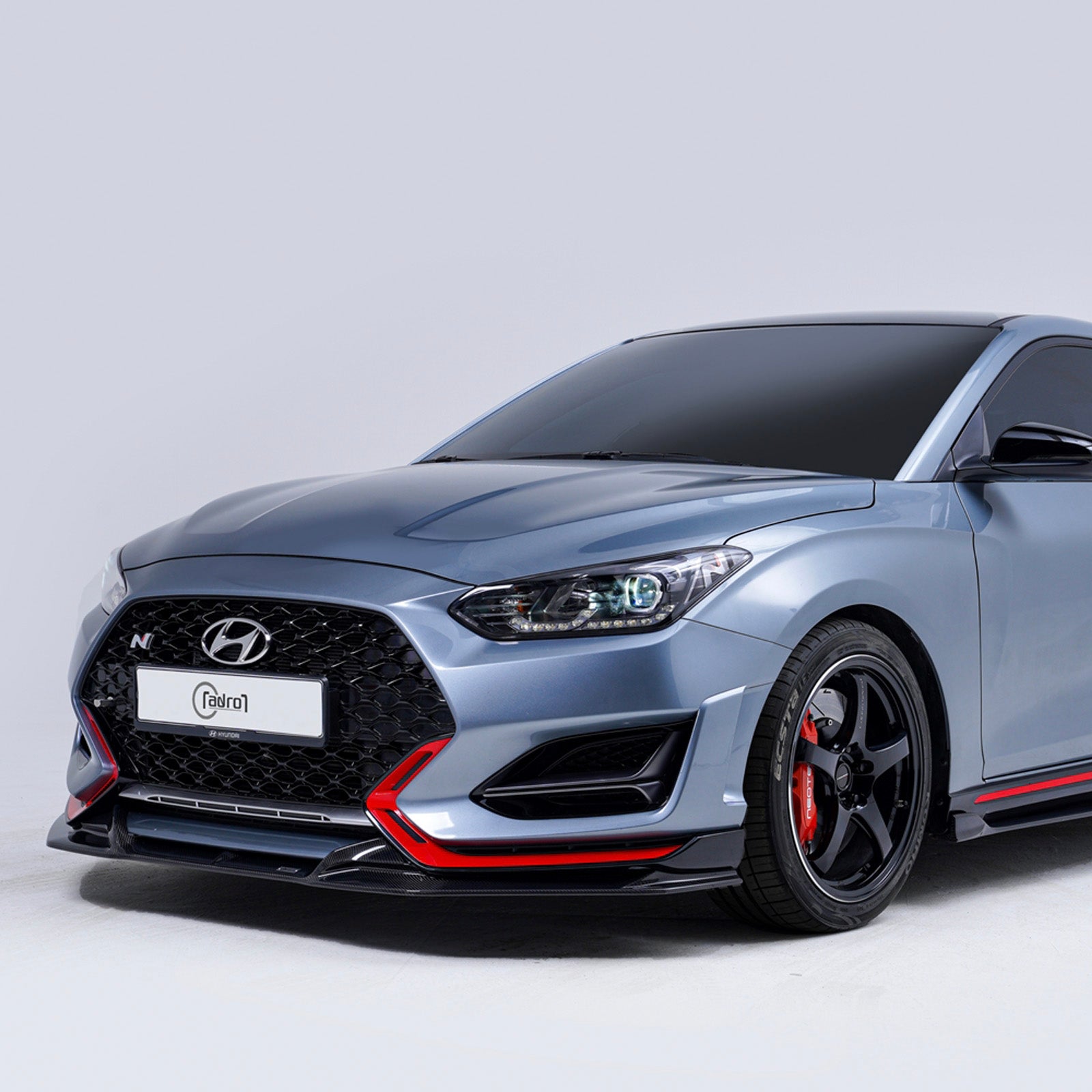 Veloster Front Hyundai Veloster N Carbon Fiber Front Lip (V2 TypeA) - ADRO – Driven ...